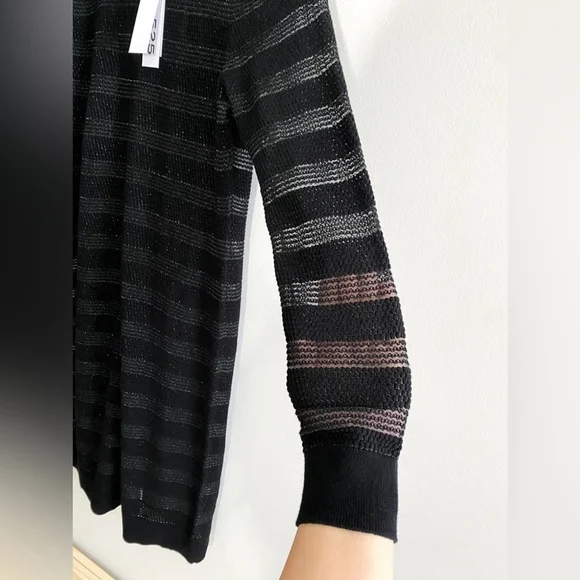 525 America | Sweater Dress | Black & Shimmer | Women’s Large - Picture 4 of 9